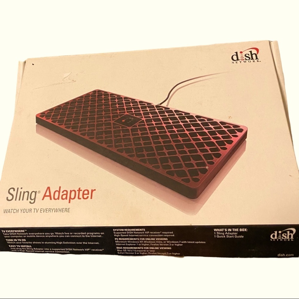 Dish Network Sling Adapter “Watch Your TV Anywhere” Model 179801 Tested Complete